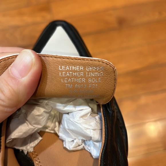 Tory Burch leather shoes dark navy and cream leather size 7 - Picture 6 of 8